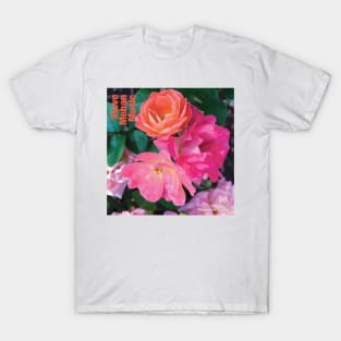 Peach Flower Power T-Shirt